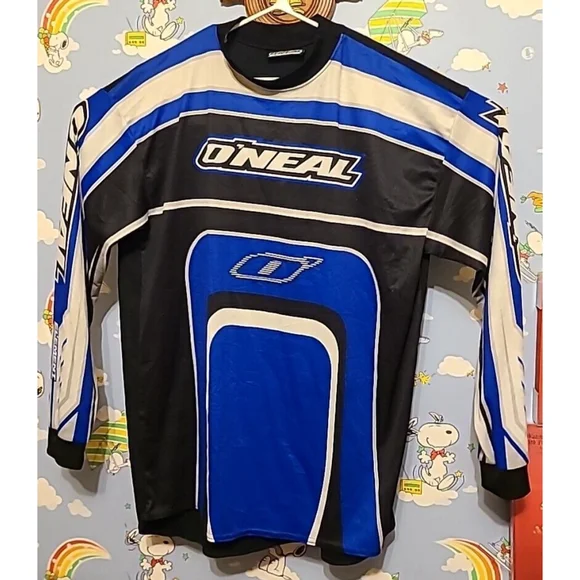 Vintage O’Neal Racing Elements Shirt Made in USA Men’s Motocross All Over Print - Picture 1 of 8